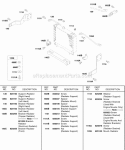 Radiator Mounting Brackets Diagram and Parts List for 584447-0205-E2  Briggs and Stratton Engine